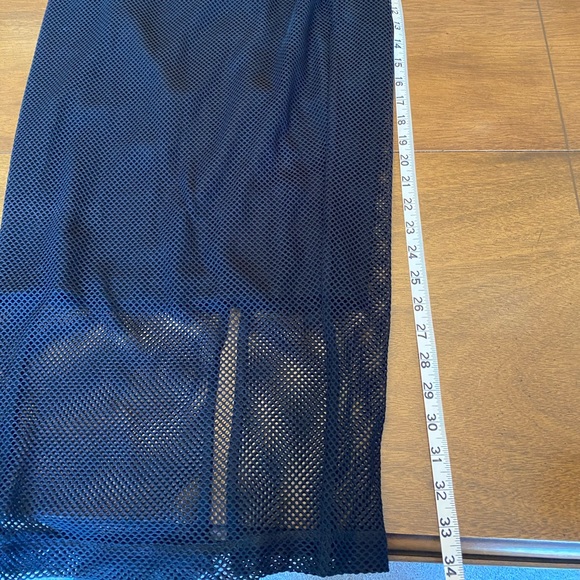 NWT ASOS Black Mesh Sheer Long Skirt - Picture 8 of 9